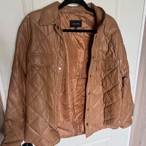 Love Tree Tan Quilted Outerwear